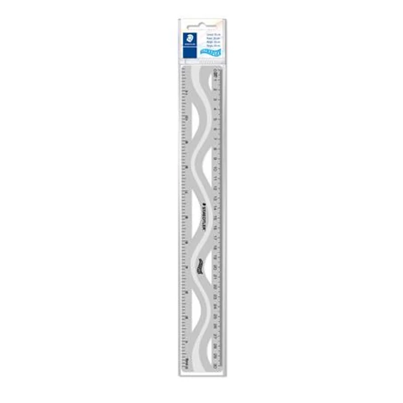 Vonalzó, műanyag, hajlítható, 30 cm, STAEDTLER 