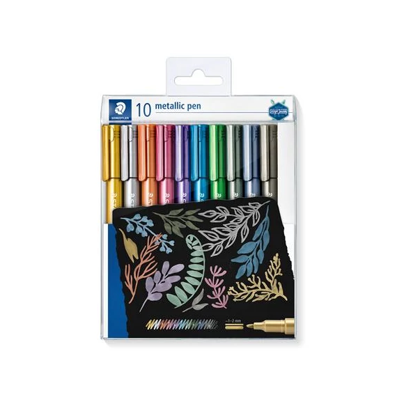 Dekormarker készlet, 1-2 mm, kúpos, STAEDTLER 