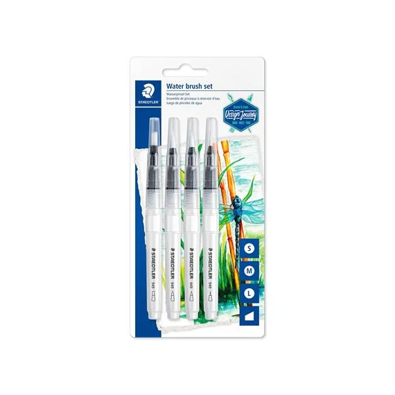Ecsetkészlet, vízzel tölthető, STAEDTLER, 