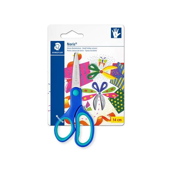 Olló, iskolai, 14 cm, balkezes, STAEDTLER 