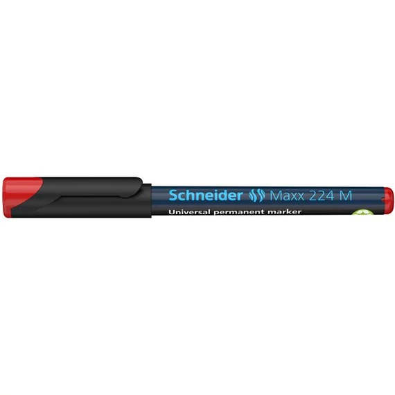 Alkoholos marker, OHP, 1 mm, SCHNEIDER "Maxx 224 M", piros