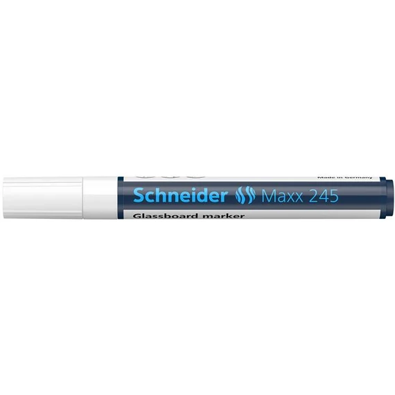 Üvegtábla marker, 1-3 mm, SCHNEIDER "Maxx 245", fehér