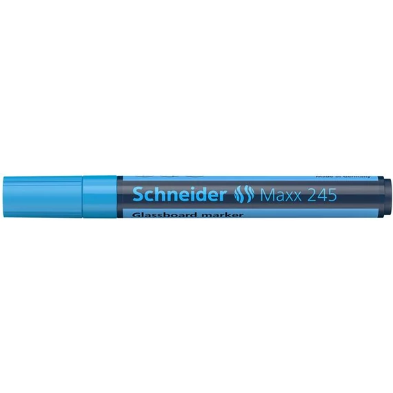 Üvegtábla marker, 1-3 mm, SCHNEIDER "Maxx 245", kék