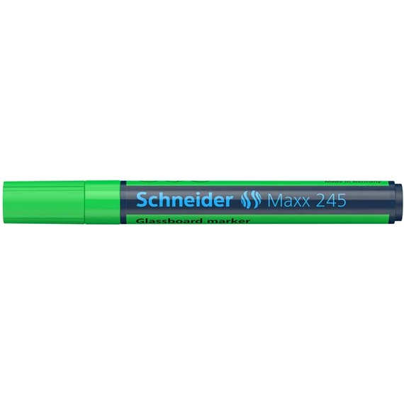 Üvegtábla marker, 1-3 mm, SCHNEIDER "Maxx 245", zöld