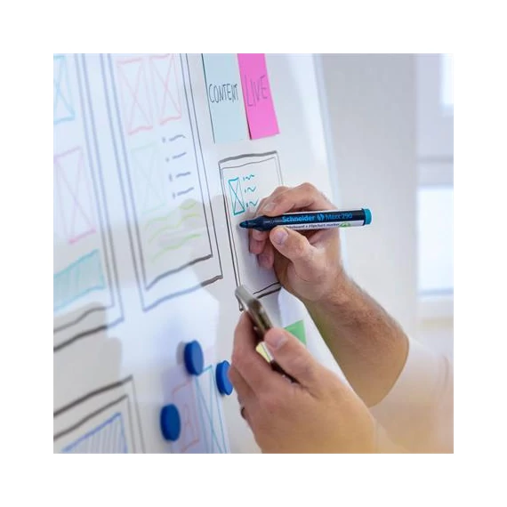Tábla- és flipchart marker, 2-3 mm, kúpos, SCHNEIDER 