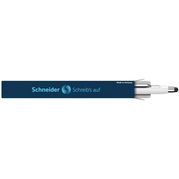 Golyóstoll, 0,7 mm, nyomógombos, érintőképernyős készülékekhez, SCHNEIDER 