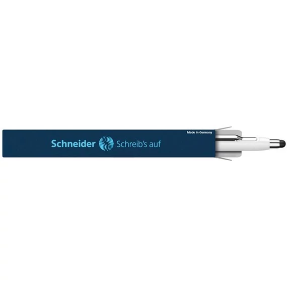 Golyóstoll, 0,7 mm, nyomógombos, érintőképernyős készülékekhez, SCHNEIDER 
