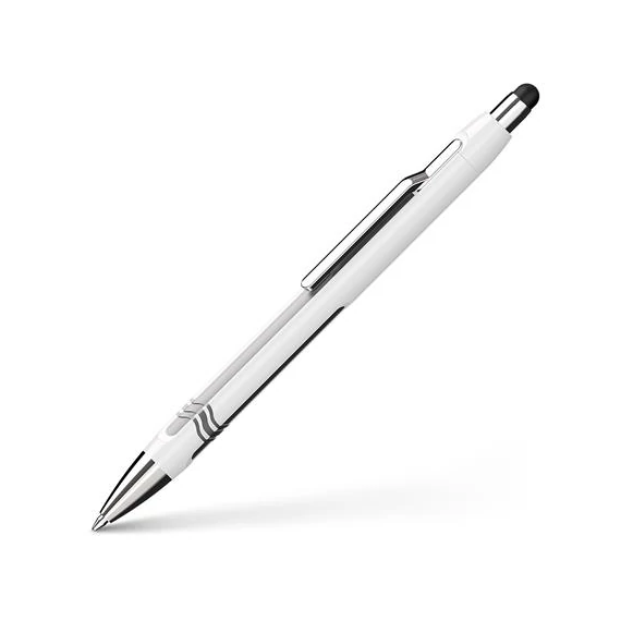 Golyóstoll, 0,7 mm, nyomógombos, érintőképernyős készülékekhez, SCHNEIDER 