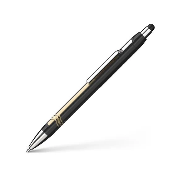 Golyóstoll, 0,7 mm, nyomógombos, érintőképernyős készülékekhez, SCHNEIDER 