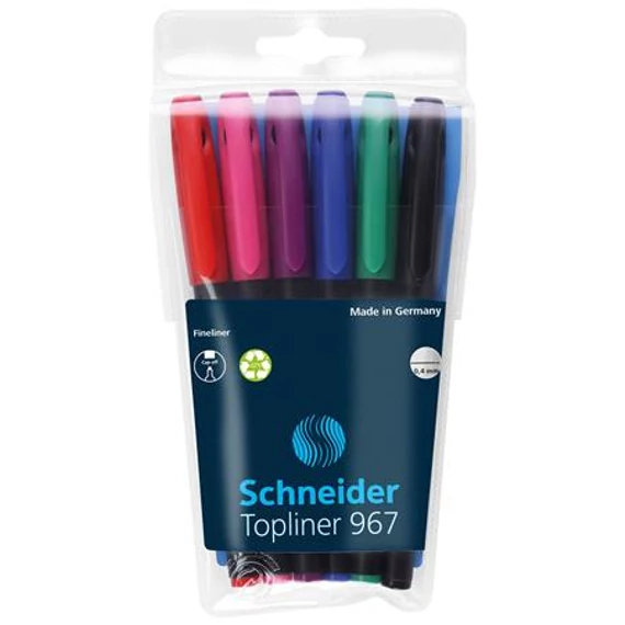 Tűfilc készlet, 0,4 mm, SCHNEIDER 