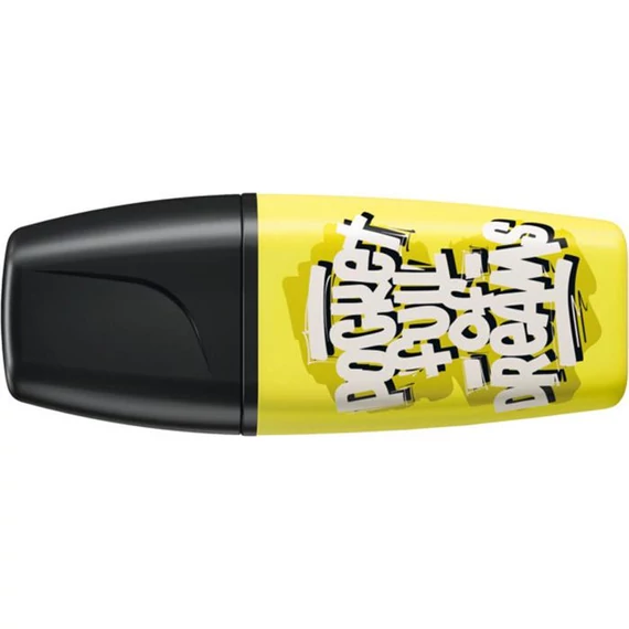 Szövegkiemelő, 2-5 mm, STABILO "Boss Mini Snooze One", sárga