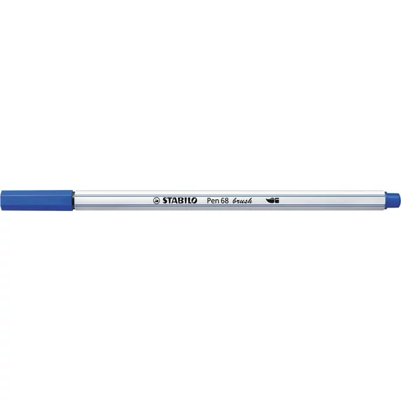 Ecsetirón, STABILO "Pen 68 brush", tengerkék