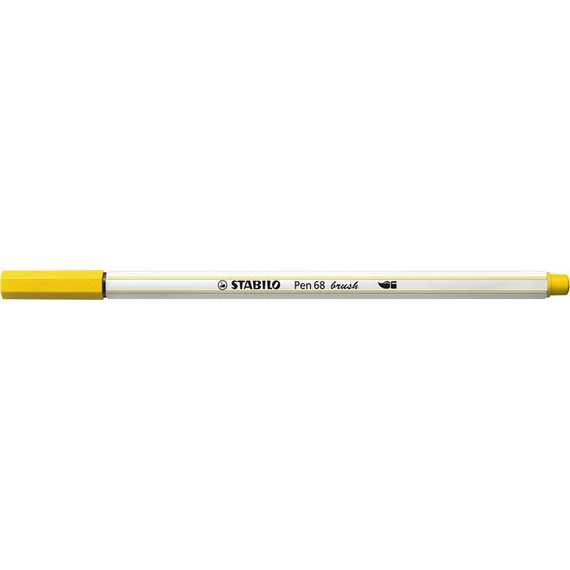 Ecsetirón, STABILO "Pen 68 brush", sárga