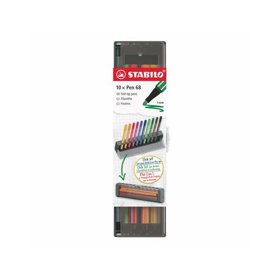 Filctoll készlet, 1 mm, STABILO 