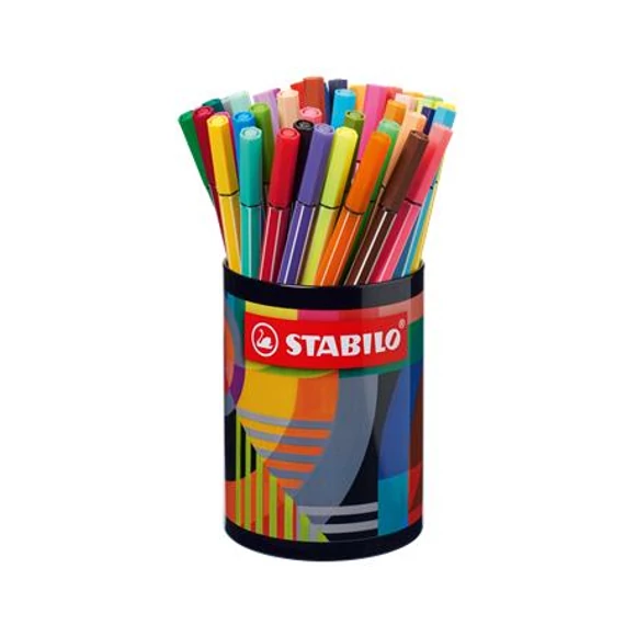 Filctoll STABILO Pen 68 Arty henger alakú 45 darabos