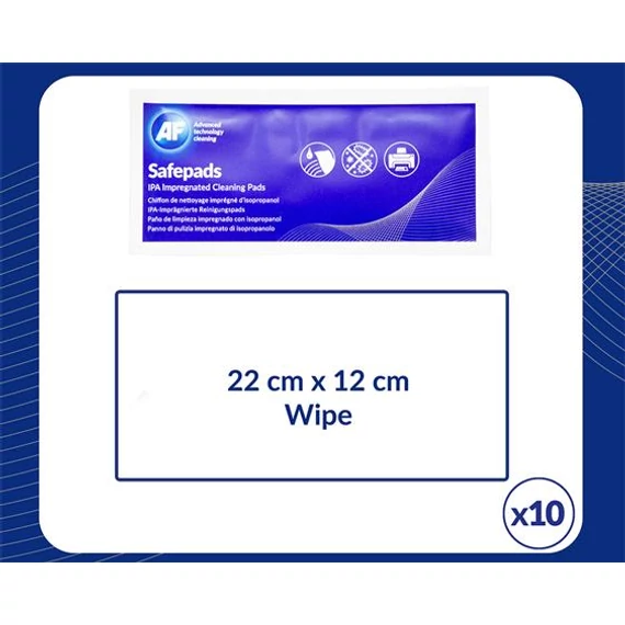 Tisztítókendő, izopropil alkohollal, nagy méretű, 100 db, AF 