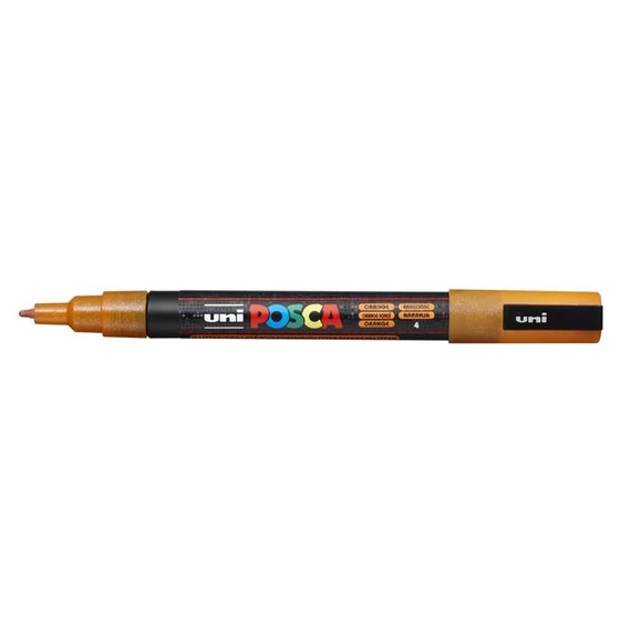 Filctoll UNI Posca PC-3ML csilámló narancssárga
