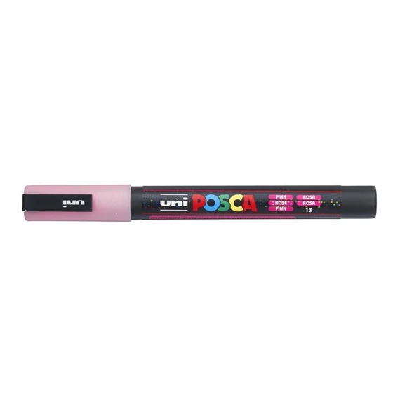 Filctoll UNI Posca PC-3ML csillámló rózsaszín