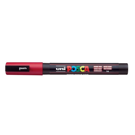 Filctoll UNI Posca PC-3M sötét piros