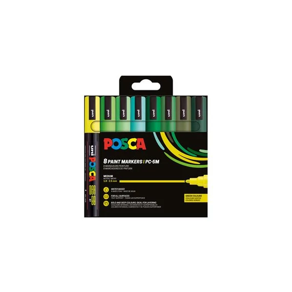 Dekormarker készlet, 1,8-2,5 mm, UNI 