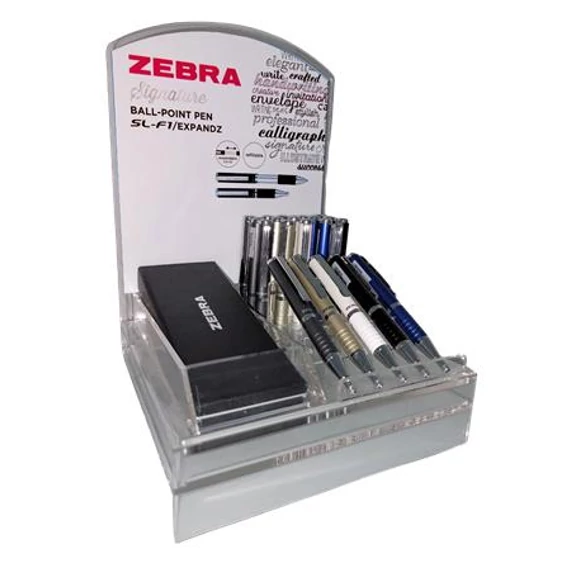 Golyóstoll display, 0,24 mm, teleszkópos, ZEBRA 
