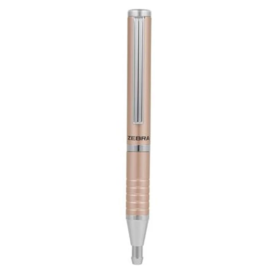 Golyóstoll, 0,24 mm, teleszkópos, rose gold színű tolltest, ZEBRA 