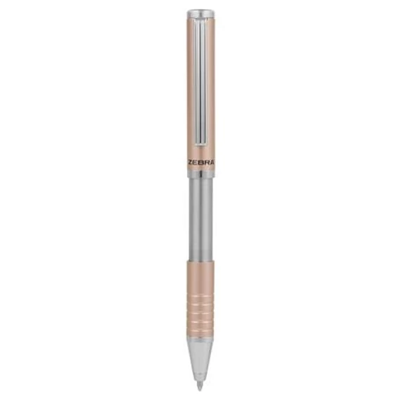 Golyóstoll, 0,24 mm, teleszkópos, rose gold színű tolltest, ZEBRA 
