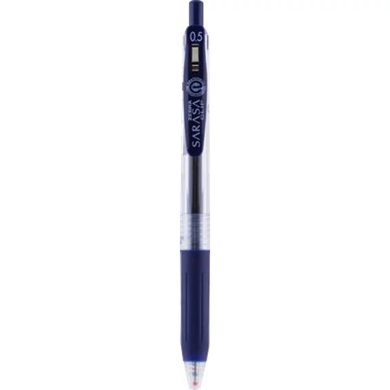 Zseléstoll ZEBRA Sarasa nyomógombos 0,5 mm kékesfekete