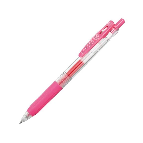 Zseléstoll ZEBRA Sarasa nyomógombos 0,5 mm rózsaszín