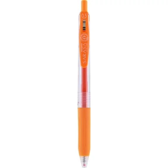 Zseléstoll ZEBRA Sarasa Clip nyomógombos 0,5mm narancssárga