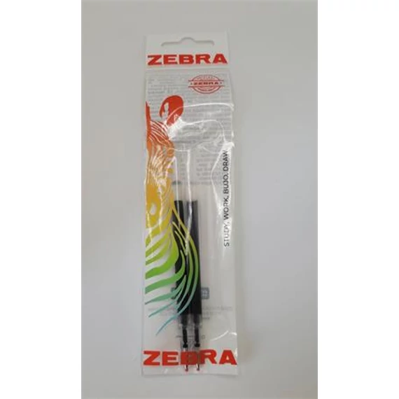Tollbetét zselés ZEBRA JF fekete 0,33 mm 2 darabos