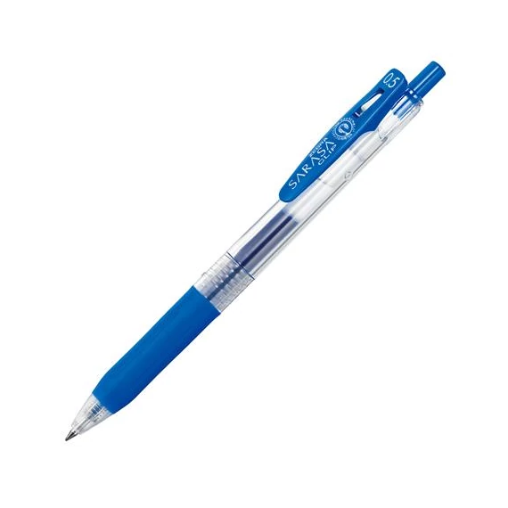 Zseléstoll ZEBRA Sarasa nyomógombos 0,5 mm kobaltkék