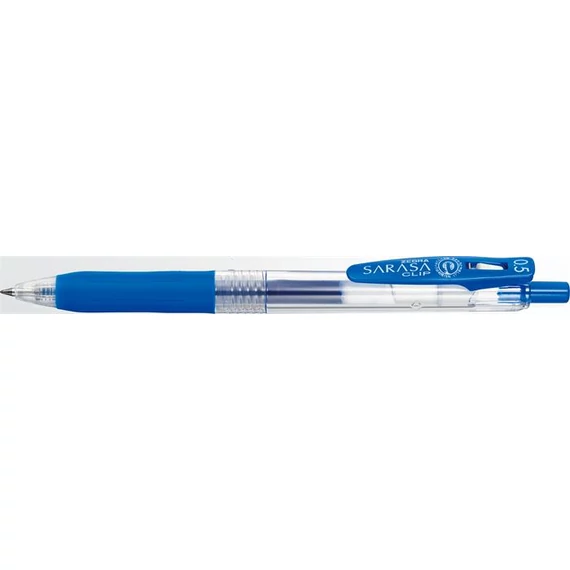 Zseléstoll ZEBRA Sarasa nyomógombos 0,5 mm kobaltkék