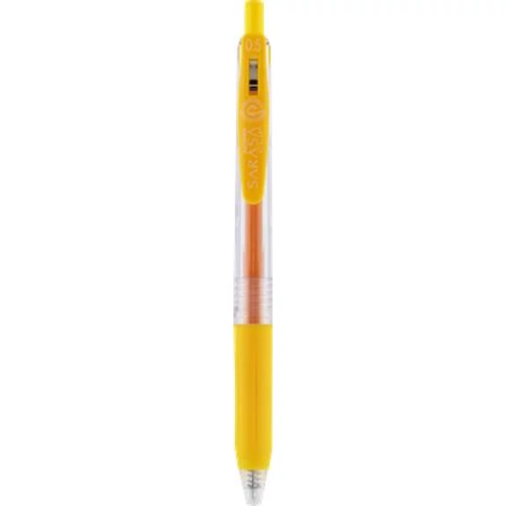 Zseléstoll ZEBRA Sarasa nyomógombos 0,5 mm sárga
