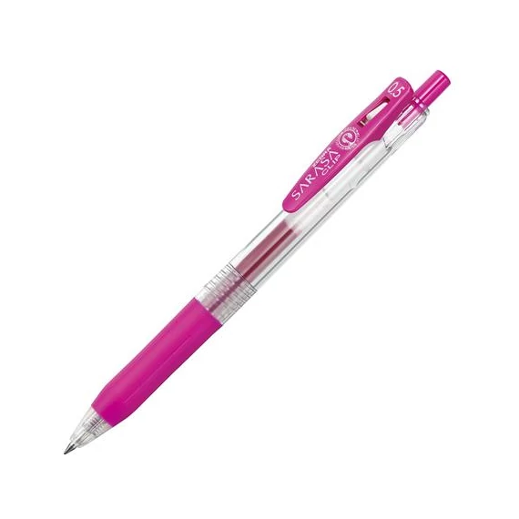 Zseléstoll ZEBRA Sarasa nyomógombos 0,5 mm magenta