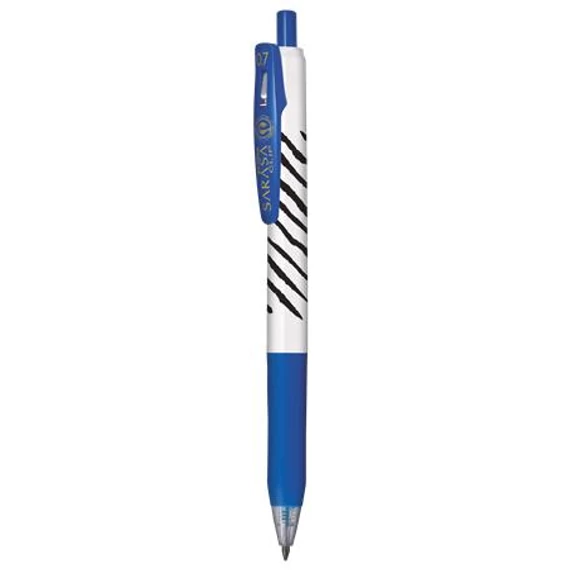 Zseléstoll, 0,33 mm, nyomógombos, csíkos test, ZEBRA 