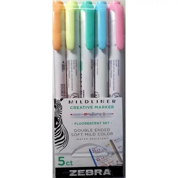 Szövegkiemelő készlet, 1,0/3,5 mm, kétvégű, ZEBRA 