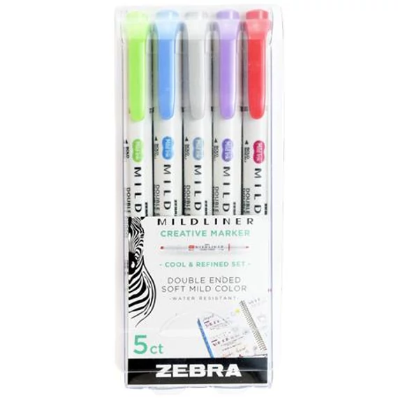 Szövegkiemelő készlet, 1,0/3,5 mm, kétvégű ZEBRA 
