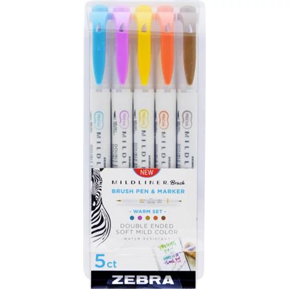 Ecsetirón készlet, kétvégű ZEBRA 