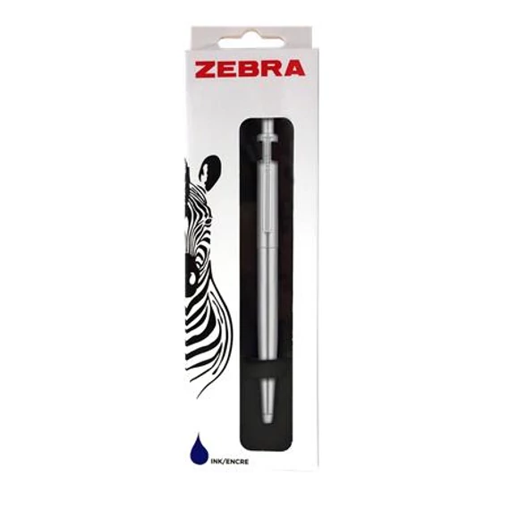 Golyóstoll ZEBRA 901 nyomógombos 0,24 mm ezüst