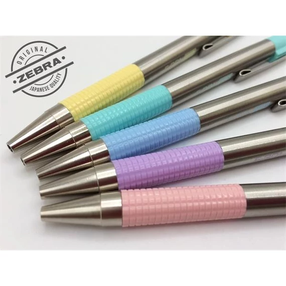 Golyóstoll 0,7mm, pasztell lila test, Zebra F-301, írásszín kék