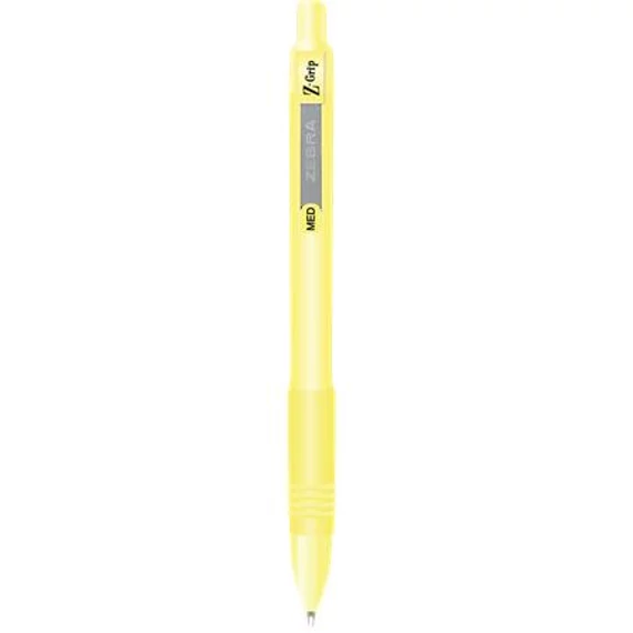 Golyóstoll ZEBRA Z-Grip 0,27mm írásvastagság pasztell sárga