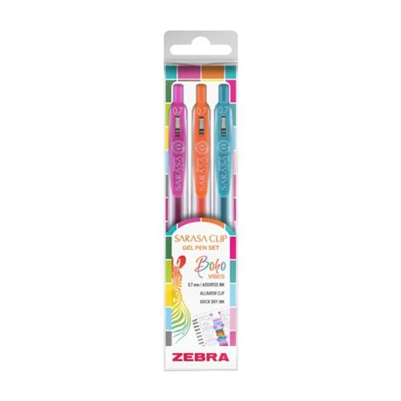 Zseléstoll készlet, 0,33 mm, nyomógombos, ZEBRA 