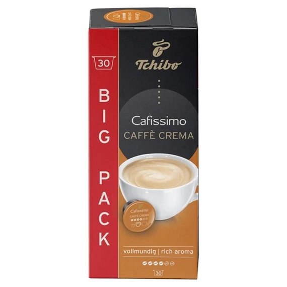 Kávékapszula, 30 db, TCHIBO "Cafissimo Caffé Crema Rich"
