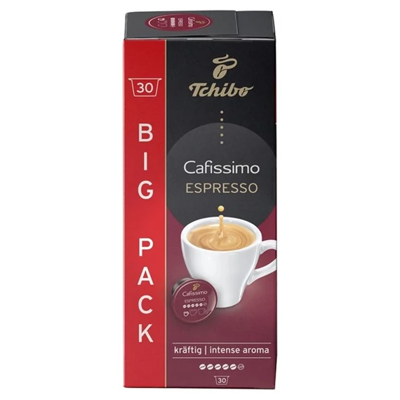 Kávékapszula, 30 db, TCHIBO "Cafissimo Espresso Intense"