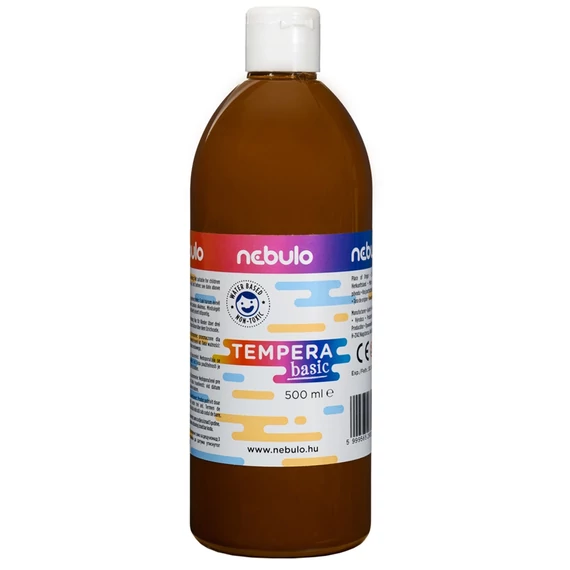 Tempera, 500 ml, NEBULO, barna