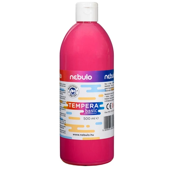 Tempera, 500 ml, NEBULO, rózsaszín