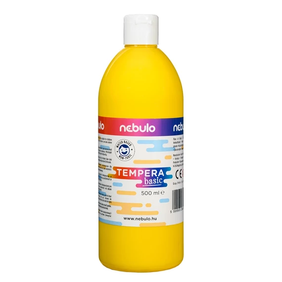 Tempera, 500 ml, NEBULO, sárga