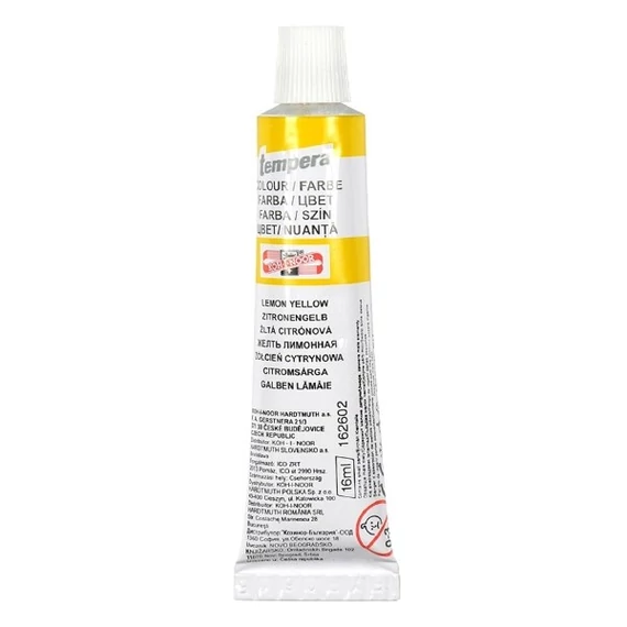 Tempera, KOH-I-NOOR, citromsárga, 16ml
