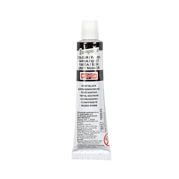 Tempera, KOH-I-NOOR, fekete, 16ml